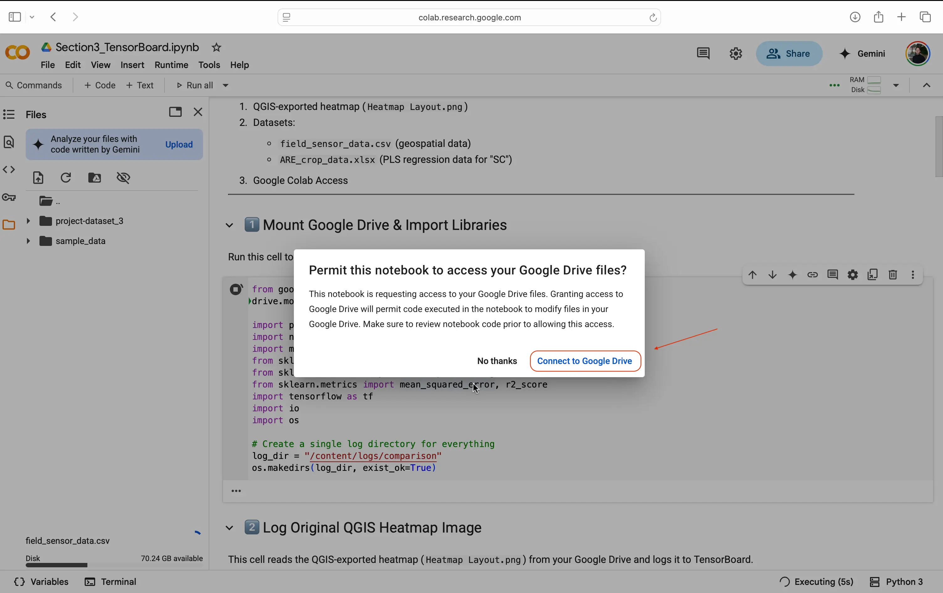 Verifying permissions 